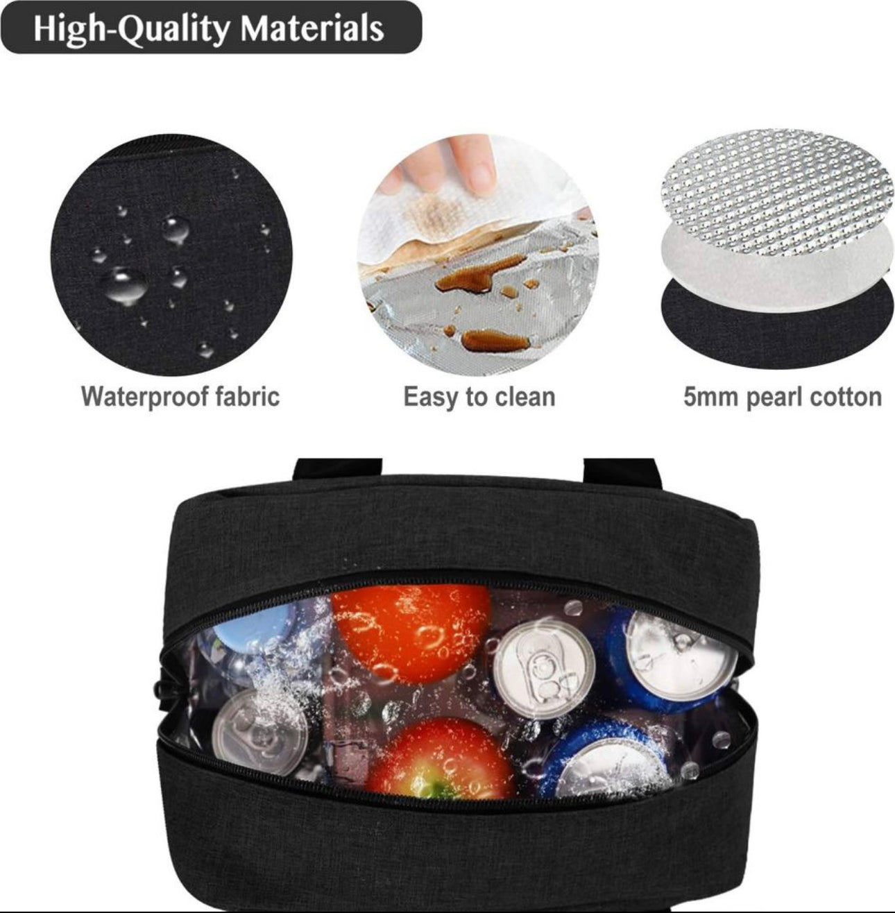 Insulated Lunch Bag Tote Box Cooler Bag Lunch Container,Large