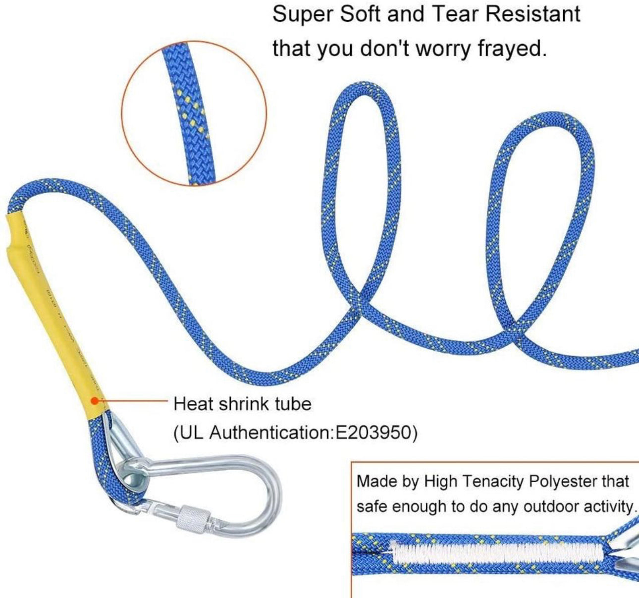 Outdoor Climbing Rope 10M(32ft)