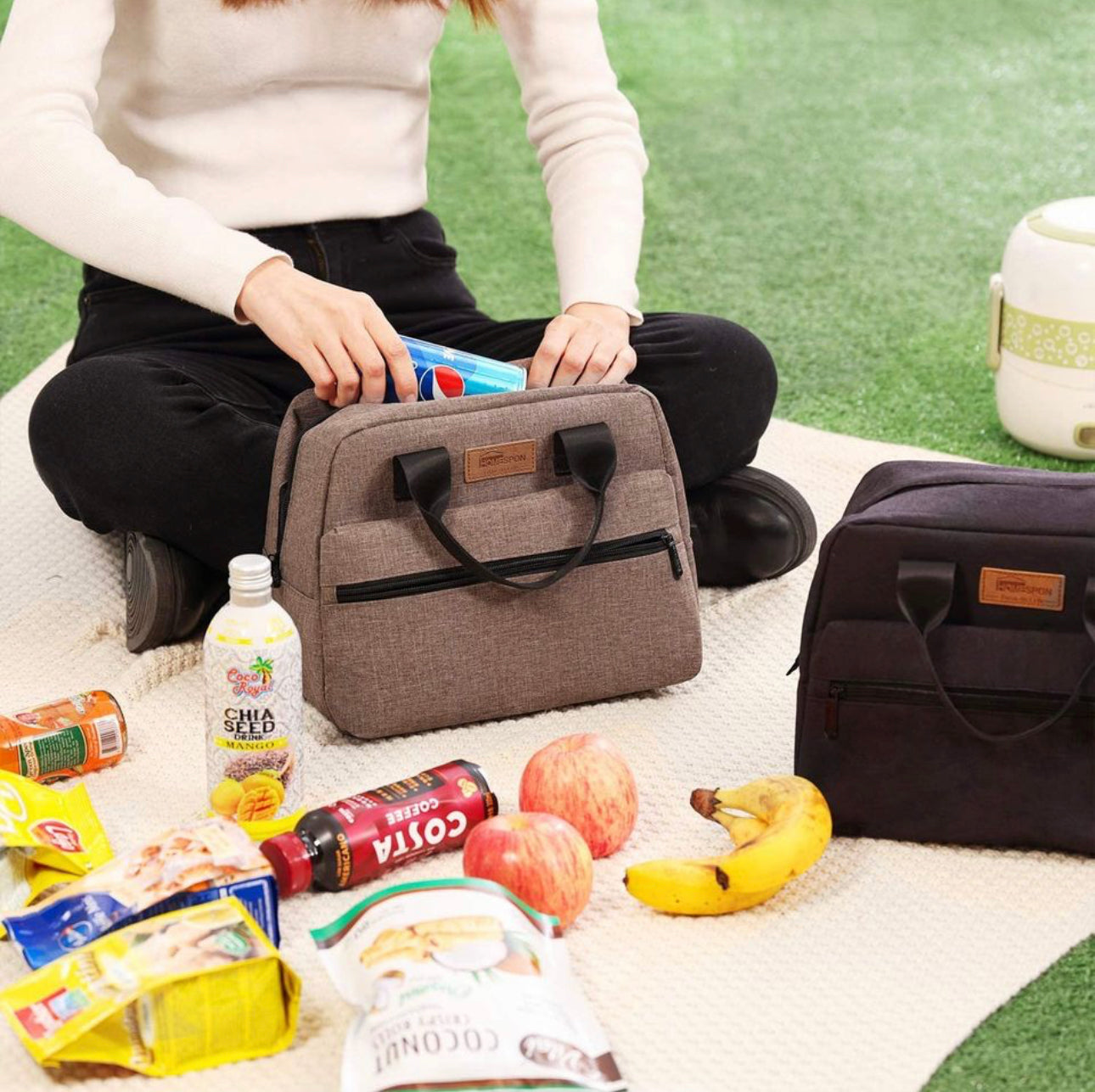 Insulated Lunch Bag Tote Box Cooler Bag Lunch Container,Large