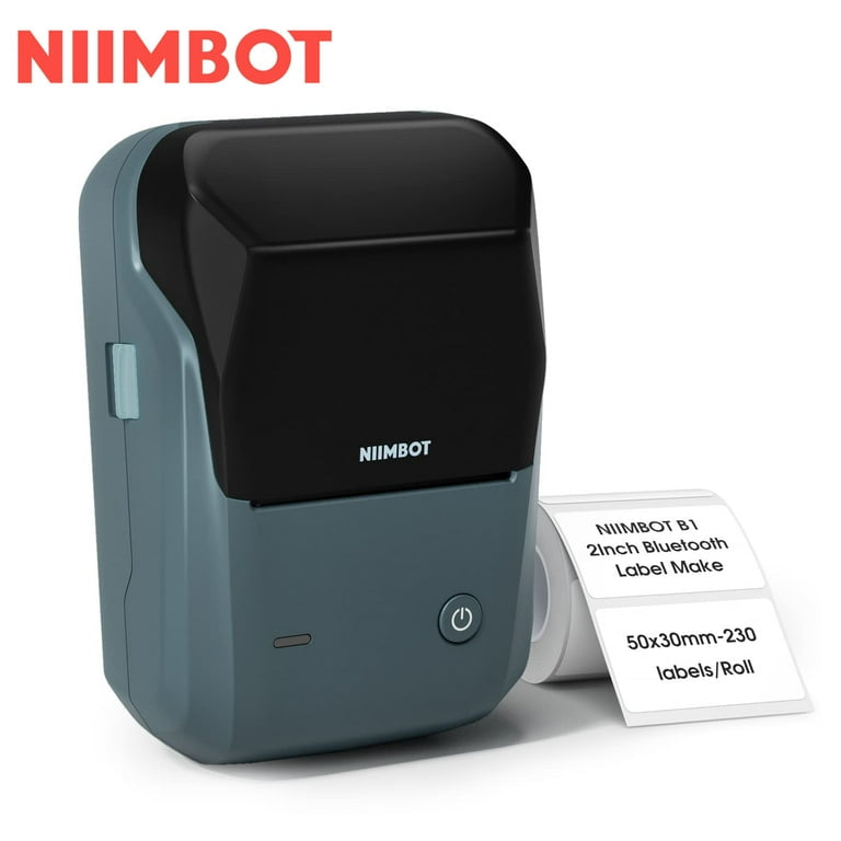 NIIMBOT B1 Label Makers, 2 Inch Bluetooth Label Maker Auto Identification Portable Label Printer