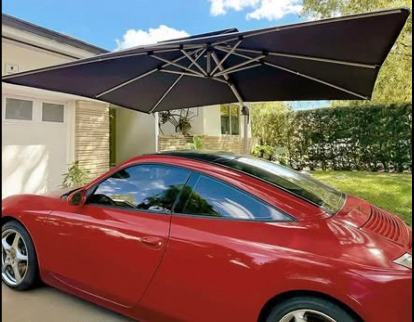 10 x 10 Classic Purple Leaf Outdoor Umbrella(base not included)