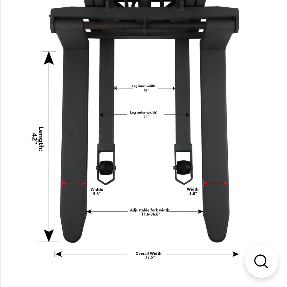 Power Lift Fixed Stacker 3300lbs 118"Lifting