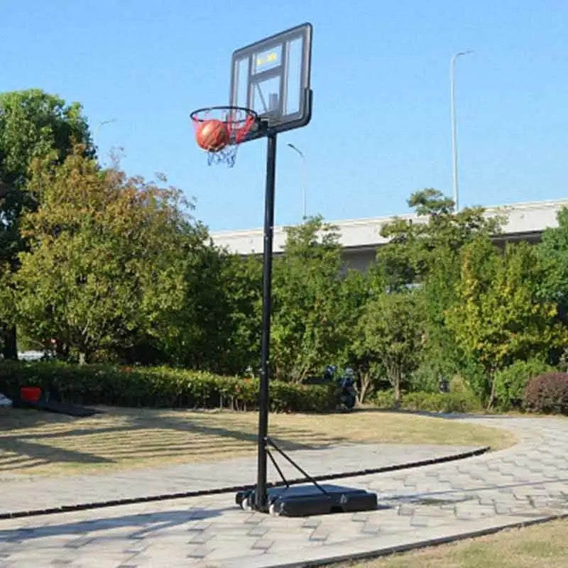 Basketball Hoop with 28-42 Inch Backboard and 2 Wheels, Basketball Hoop Outdoor