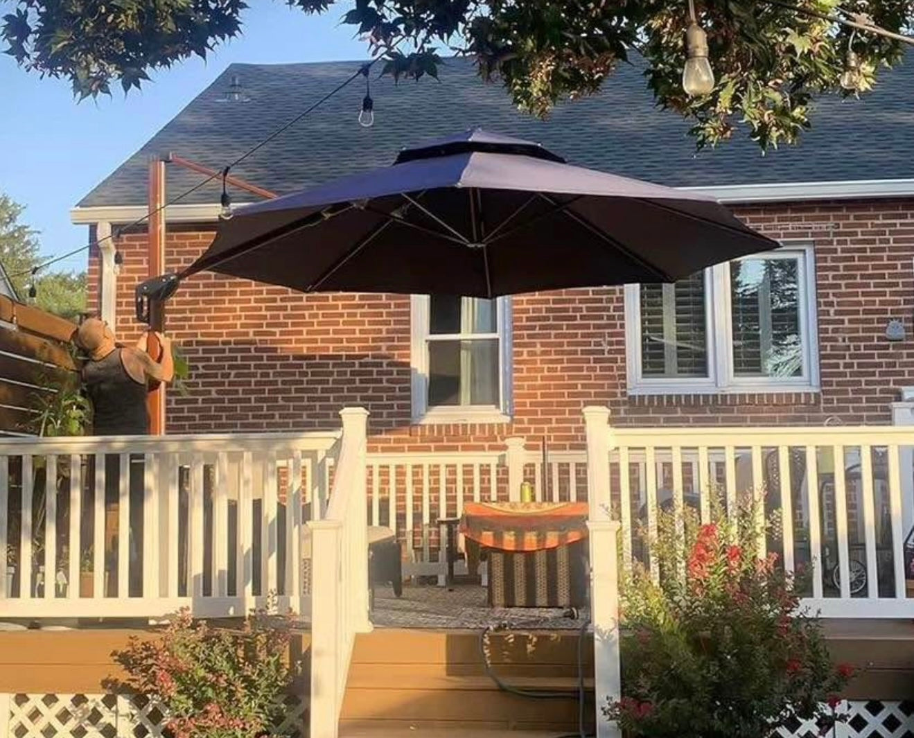 13’ Round Purple Leaf Patio Umbrella(base not included)