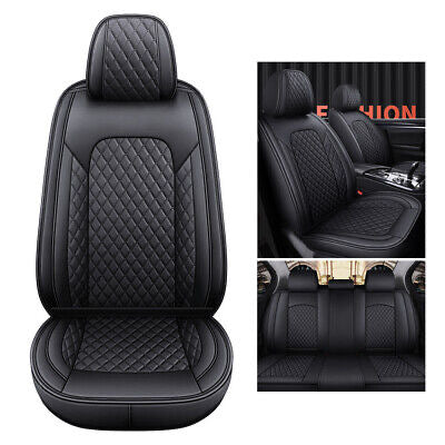 Full Set Universal Leather Front Rear 5-Seats Car Seat Covers Cushion Full Set