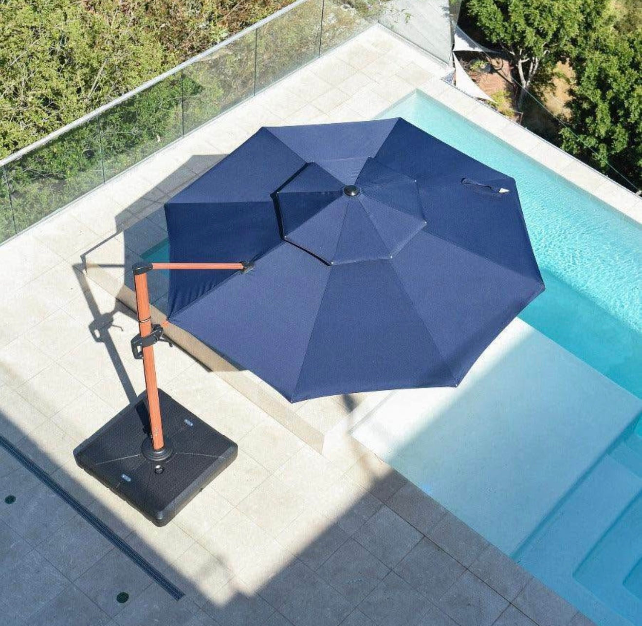 13’ Round Purple Leaf Patio Umbrella(base not included)