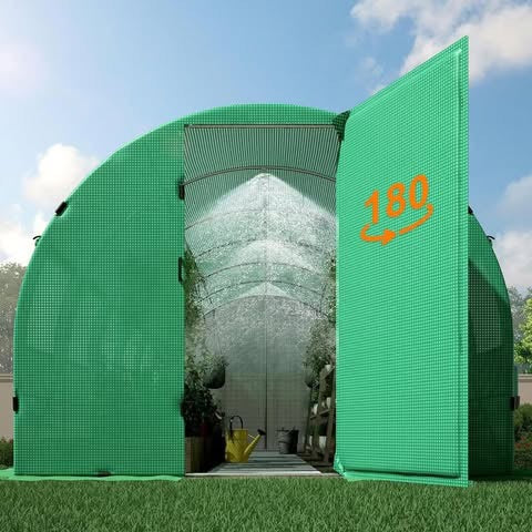 20x10x7 ft greenhouse – sturdy walk-in outdoor tunnel