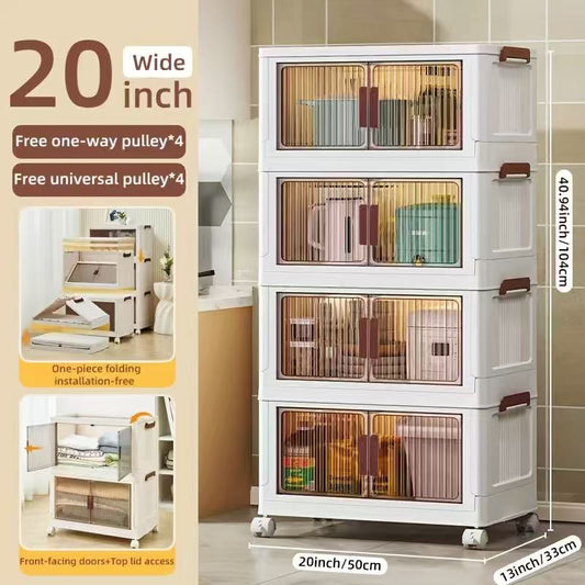 4/5 Layers Large/Middle Size 20”/24”Stackable Storage Cabinets