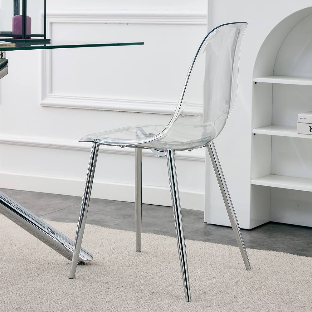 Modern simple transparent dining chair