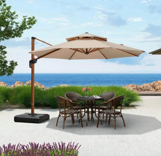 11’ Round Purple Leaf Patio Umbrella(base not included)