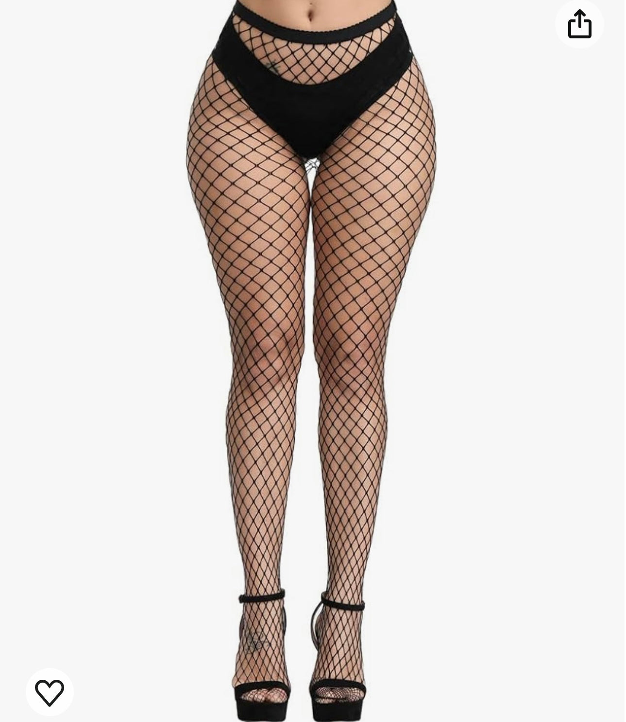 High Waist Footed Fishnet Tights Soft & Stretchy Partterned Fishnets Garter Thigh High Stockings for Women