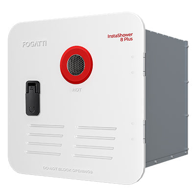 Fogatti InstaShower 8 Plus, 55,000 BTU RV Tankless Water Heater with Door