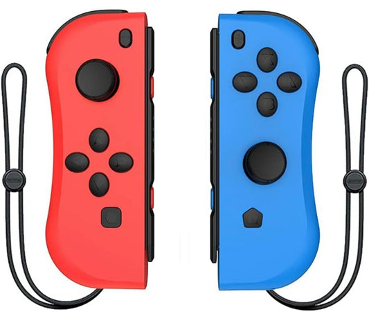 GAMING Switch Joy-pad Wireless Left Right Controllers for Nintendo Switch, Replacement Gamepad for Switch Joycon with Wrist Strap(Red and Blue)