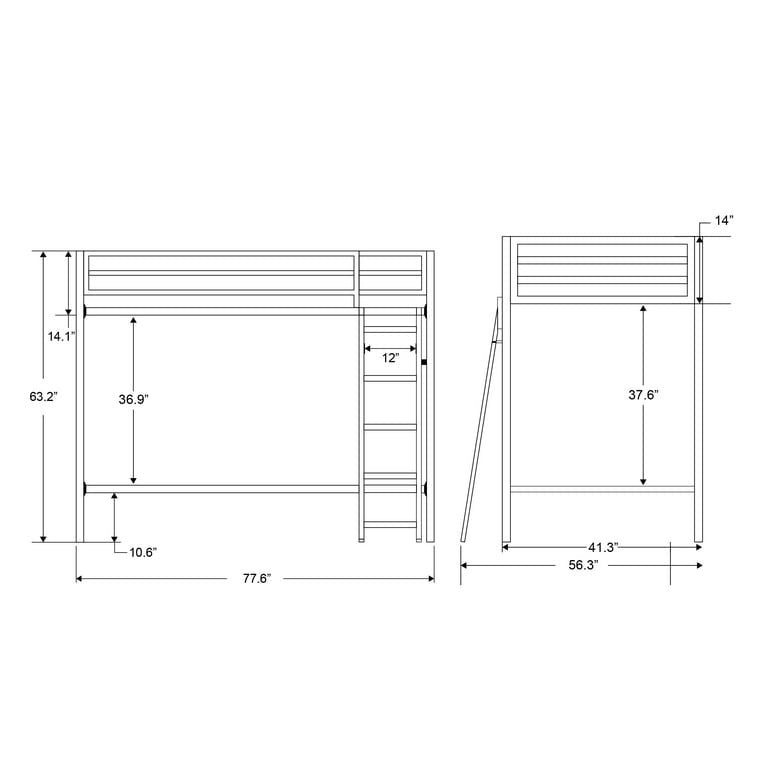 Twin-Over-Twin Bunk Beds with Heavy Duty Metal Frame and Ladder, Apple Green.（Excluding Mattress)