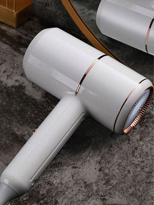 Hair Dryer Hot / Cold Air Hairdryer With Collecting Nozzle Blue Light Anion Blow Dryer For Home Travel Hotel Lightweight