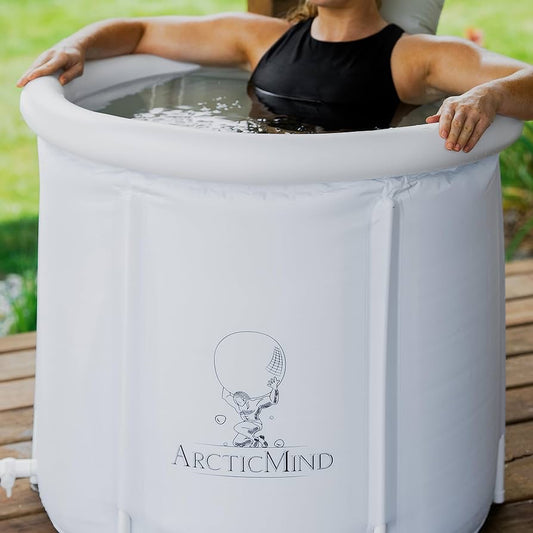 Ice Bath Tub - Cold Plunge Tub - Ice Bath - Ice Bath Tub for Athletes - 80cm * 80cm (White Frost)