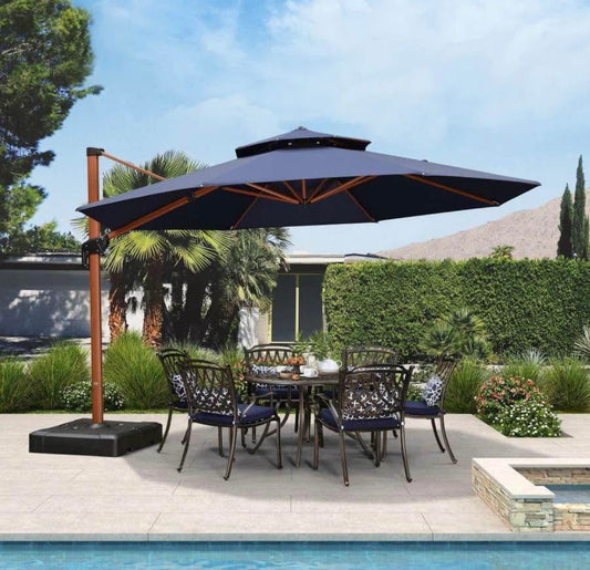13’ Round Purple Leaf Patio Umbrella(base not included)