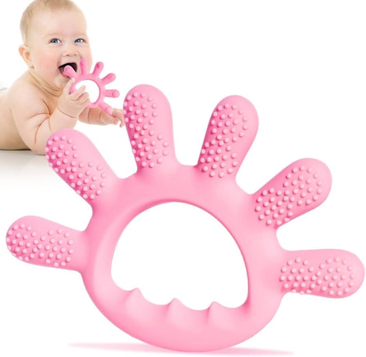 Teething Toys for Babies 0-6 Months|Teethers for Babies 6-12 Months|Food Grade Silicone Teething Relief Chew Baby Girl Toys|3 4 5 Months Old Developmental Baby Infant Toys Gifts