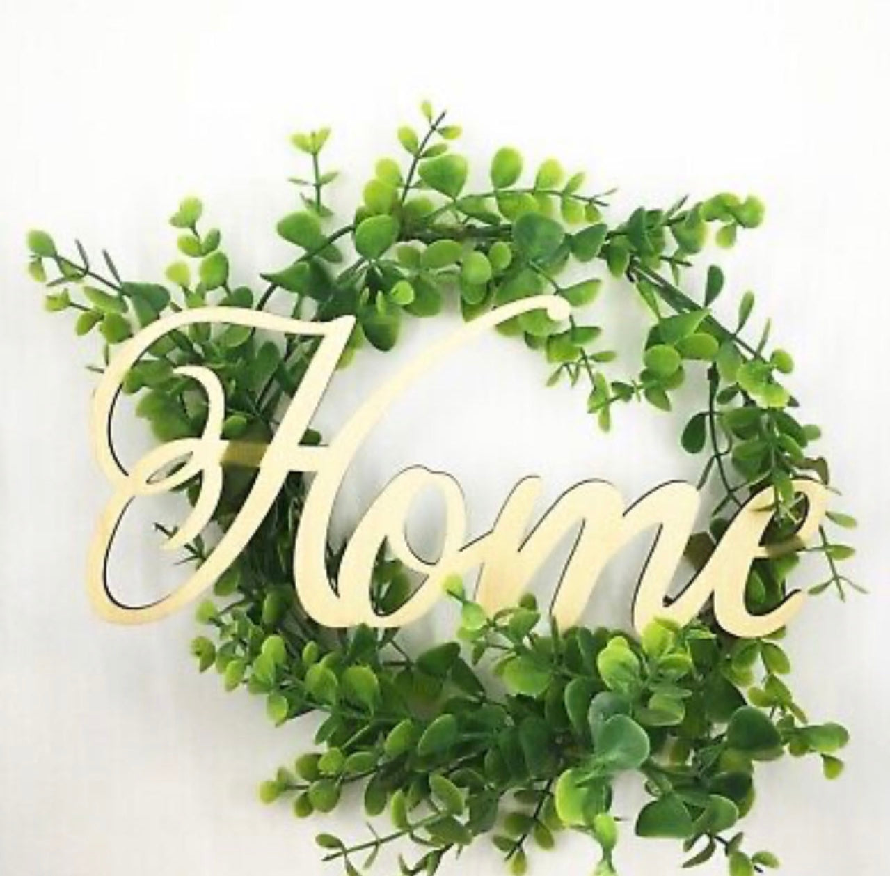 2 Pack DIY Artificial Boxwood Wreath with Sign for Home Wedding Party Decoration