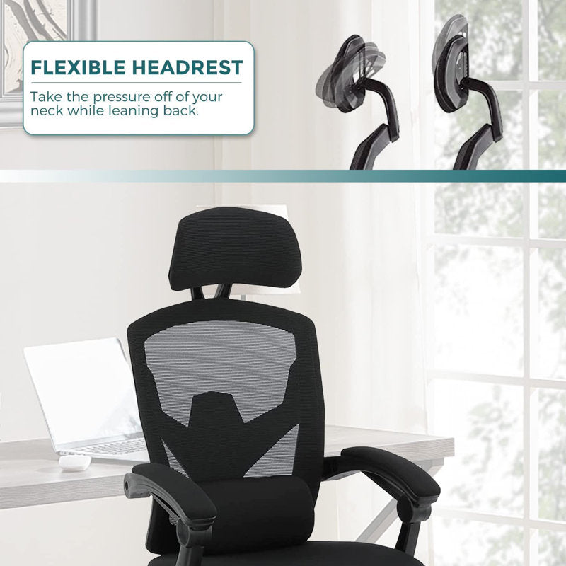 Ergonomic Mesh Task Chair with Headrest