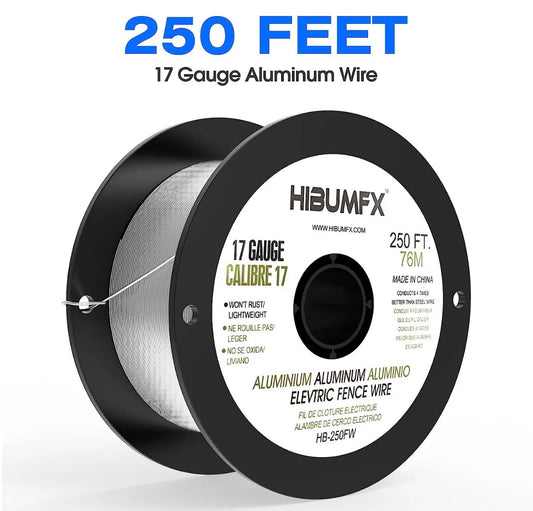 Spool Aluminum Electric Fence Wire 250-Feet 17 Gauge