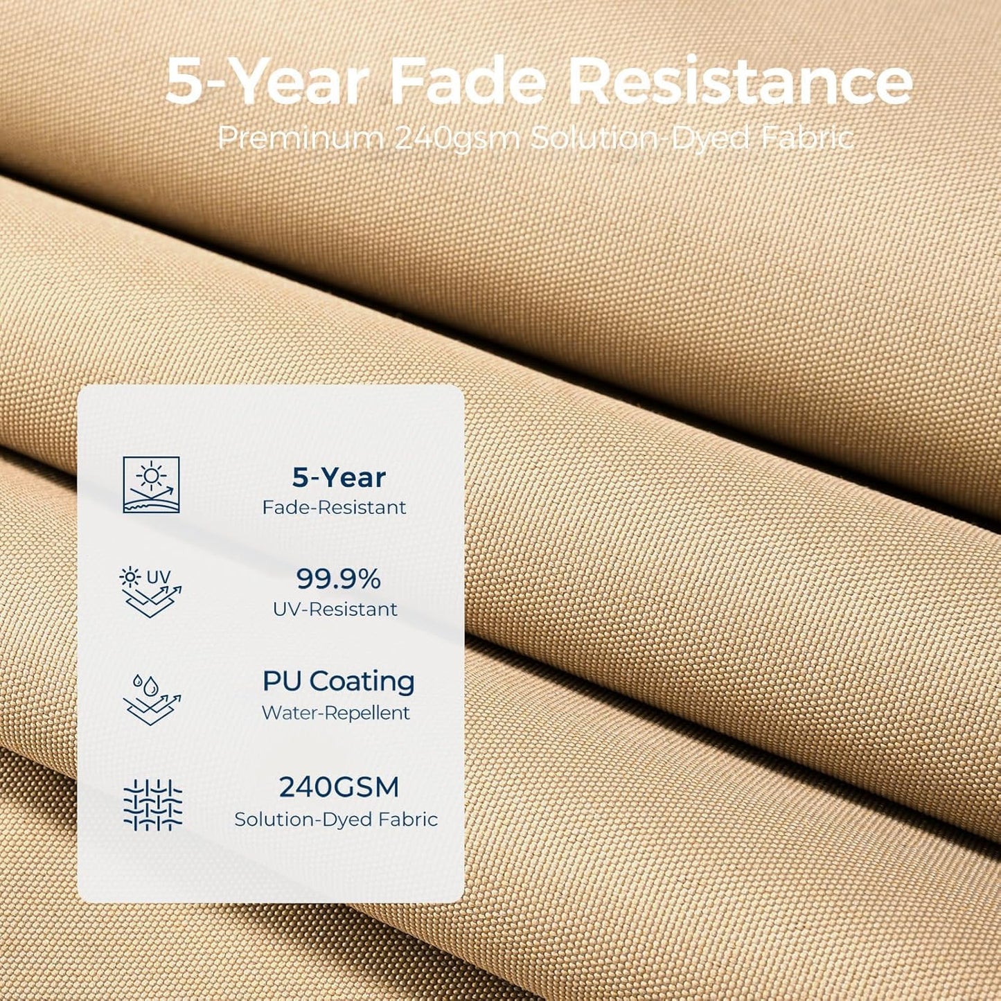 10x 10FT Aluminum Cantilever Patio Umbrella - Large Offset Heavy-Duty Umbrella with 360° Rotation, Infinite Tilt,10-Year Rustproof, 5 Year Fade-Resistant for Outdoor, Pool,   (Navy)