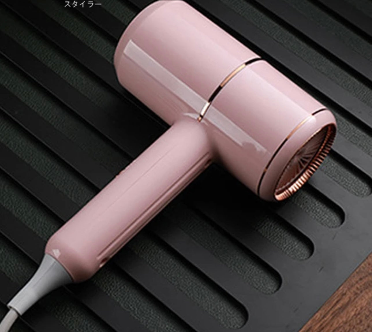 Hair Dryer Hot / Cold Air Hairdryer With Collecting Nozzle Blue Light Anion Blow Dryer For Home Travel Hotel Lightweight