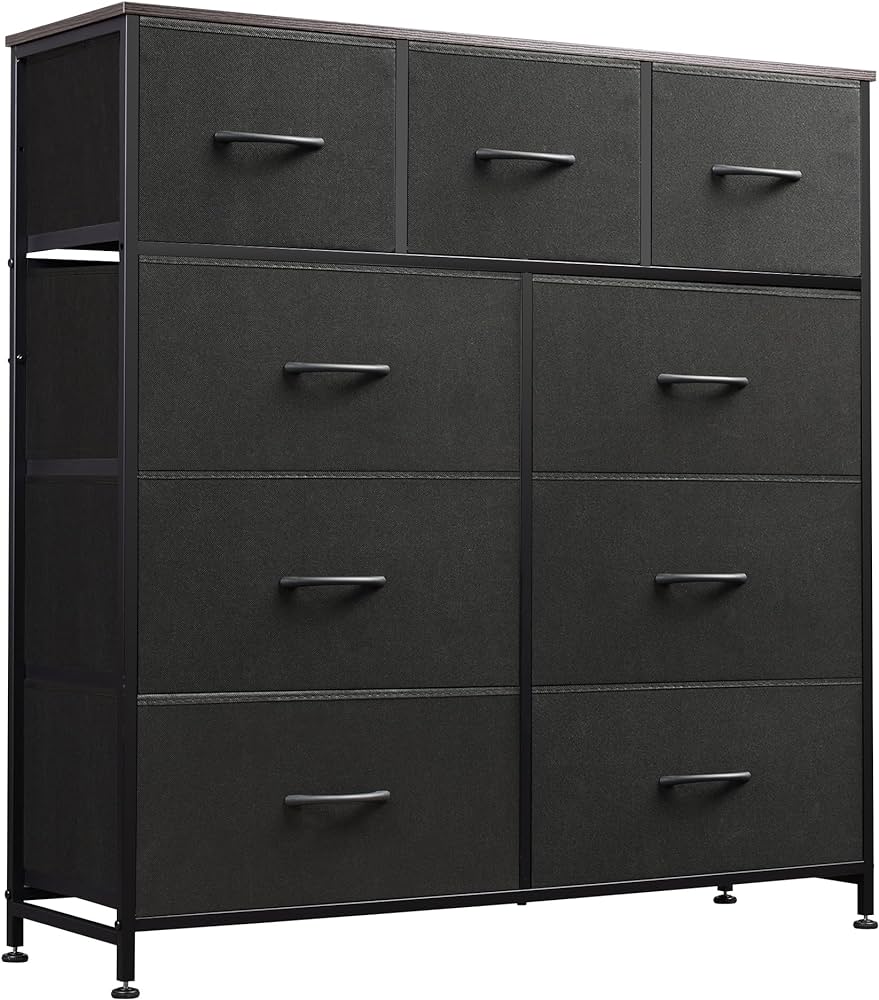 9-Drawer Dresser, Fabric Storage Tower for Bedroom