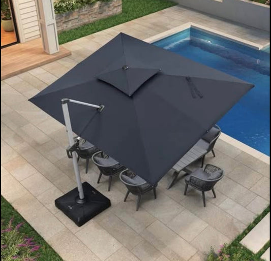 10 x 10 Classic Purple Leaf Outdoor Umbrella(base not included)
