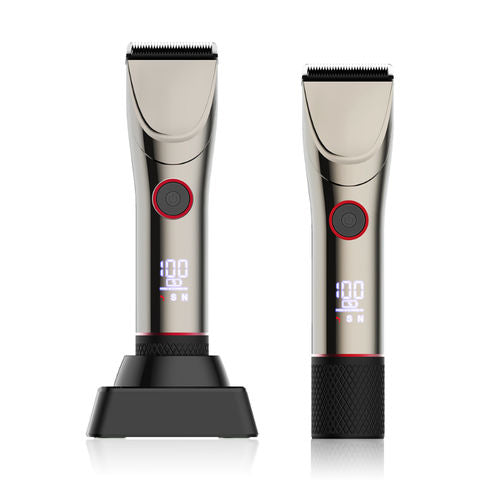 Depilation LCD Display Professional Rechargeable All Metal Electric Hair Clipper Machine Salon