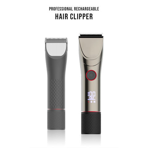 Depilation LCD Display Professional Rechargeable All Metal Electric Hair Clipper Machine Salon