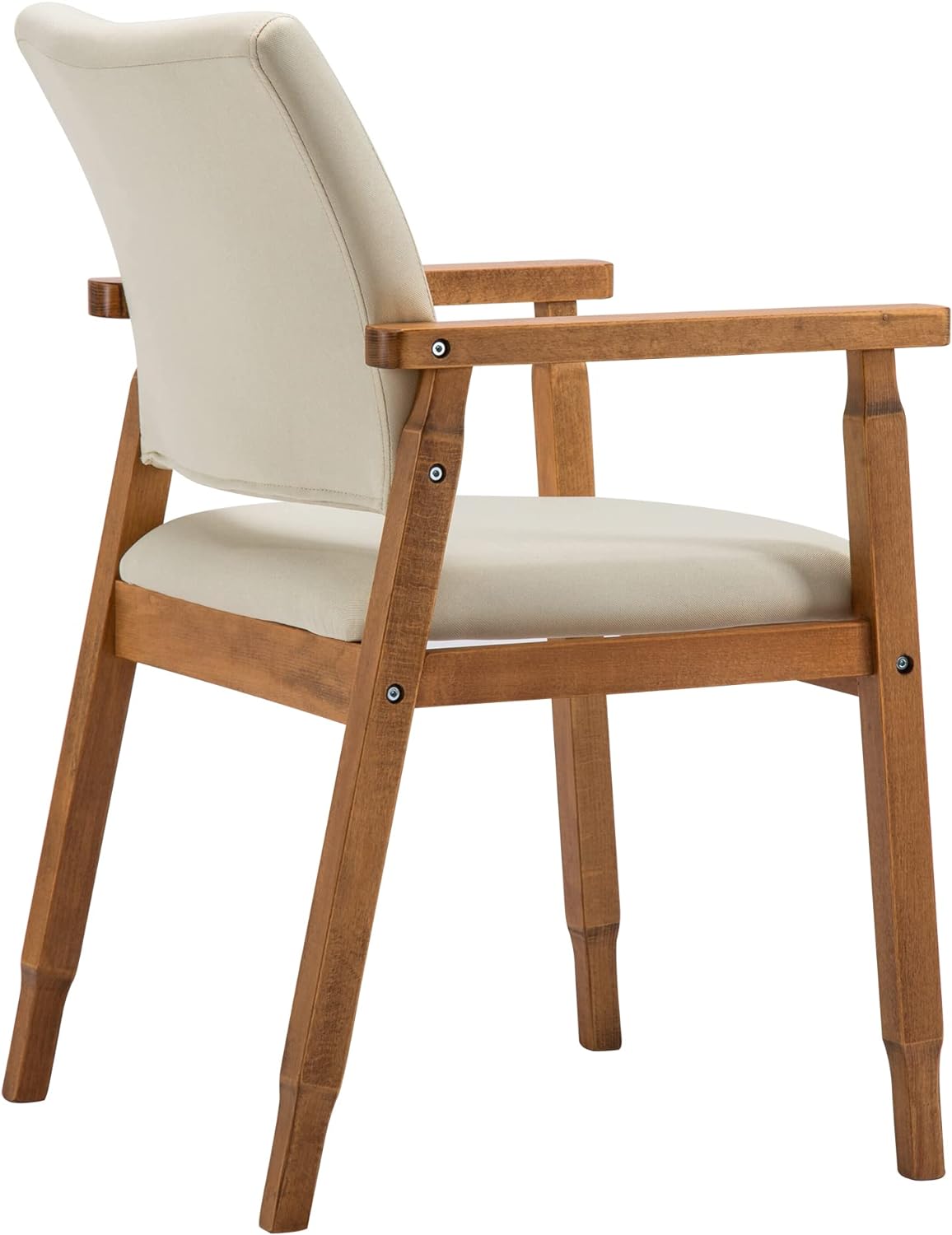 2 Pcs Beige Mid Century Modern Dining Chair.