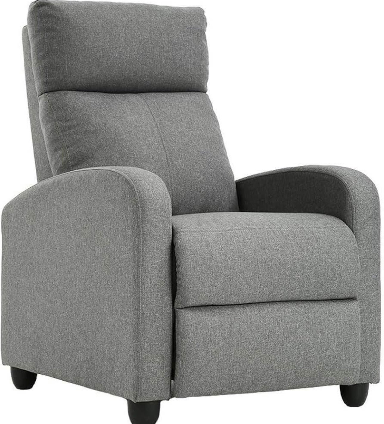 Fabric Single Sofa Recliner Chair Modern Reclining Seat Home Theater Seating for Living Room