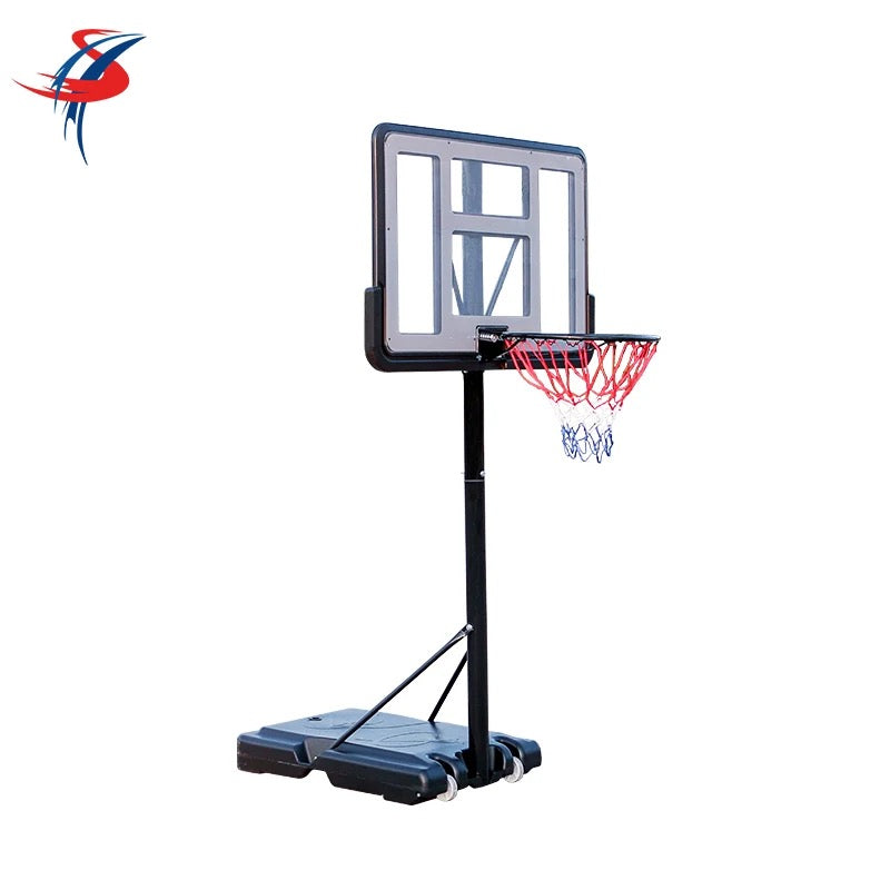 Basketball Hoop with 28-42 Inch Backboard and 2 Wheels, Basketball Hoop Outdoor