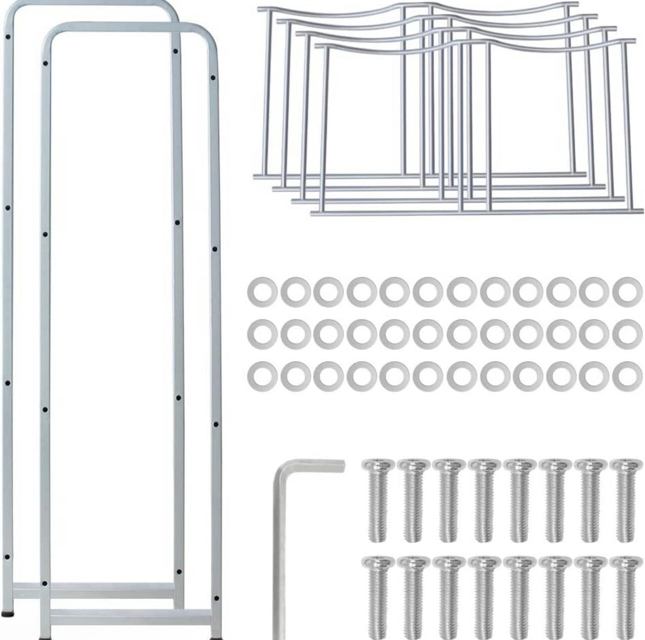 5 Gallon Water Bottle Holder 4-Tier Water Cooler Jug Rack for 8 Bottles Heavy Duty Storage Shelf