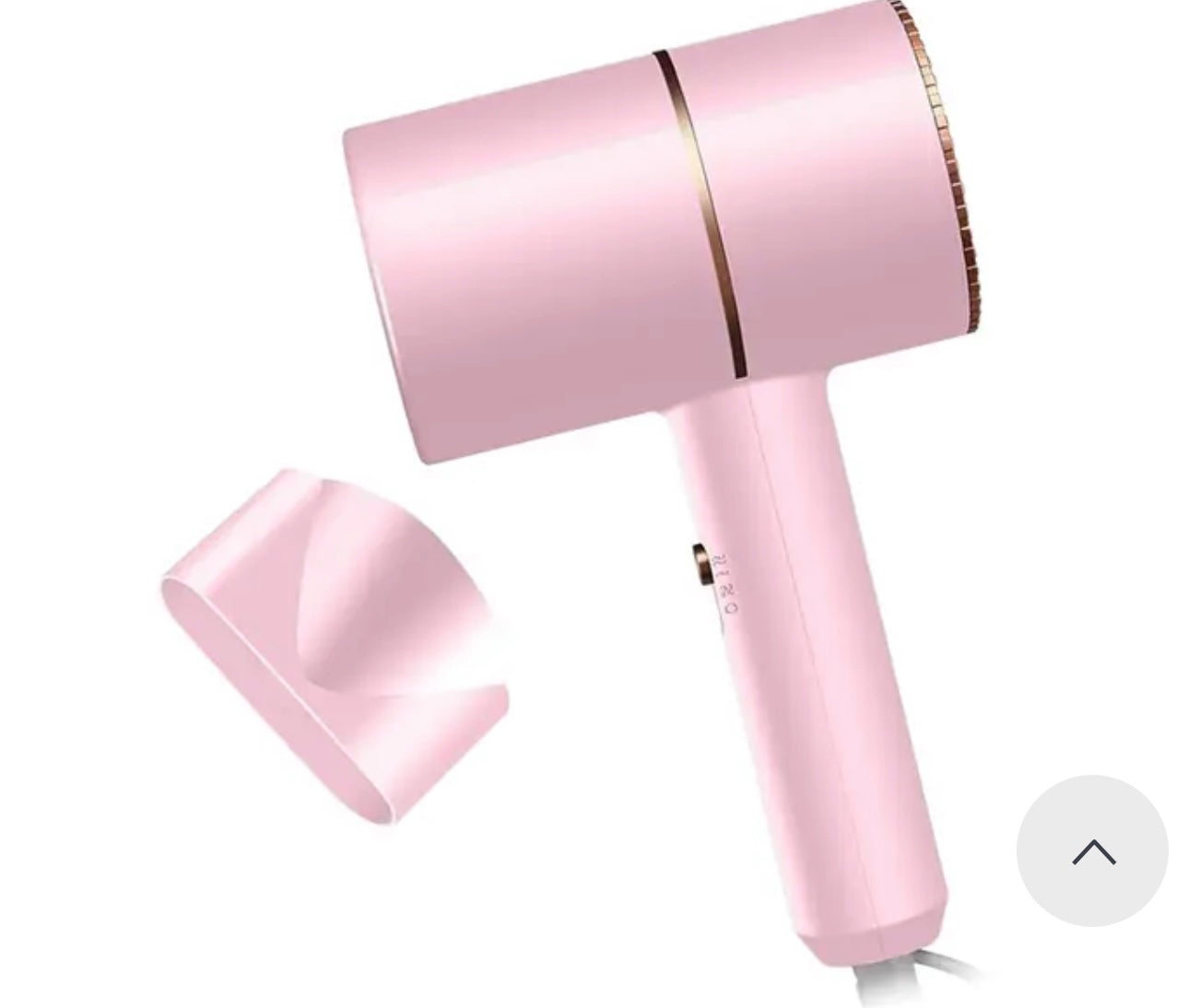 Hair Dryer Hot / Cold Air Hairdryer With Collecting Nozzle Blue Light Anion Blow Dryer For Home Travel Hotel Lightweight