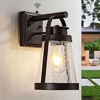 Dusk to Dawn Sensor Outdoor Wall Light Waterproof Exterior Lighting Fixtures Modern Outside Light for House Porch Garage Patio Front Door Hallway