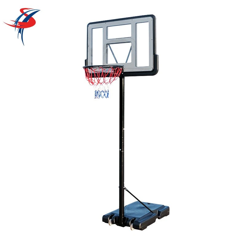 Basketball Hoop with 28-42 Inch Backboard and 2 Wheels, Basketball Hoop Outdoor