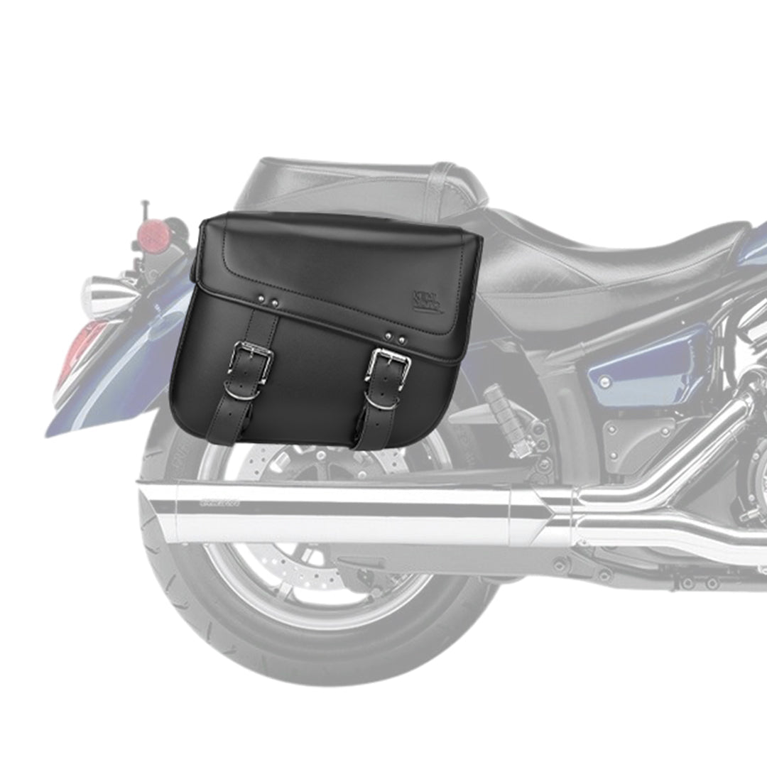 Motorcycles 30L Large Capacity PU Leather Saddle Bags. Set of 2