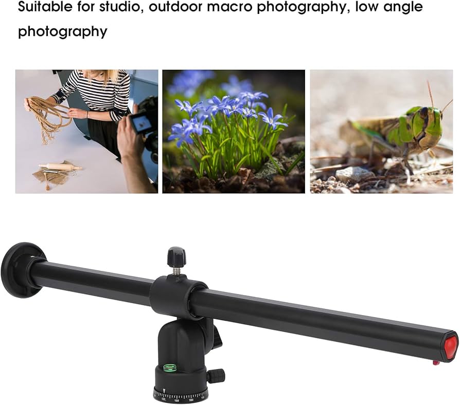 Tripod Extension, Camera Extension Pole Tripod Extension Pole SLR Camera Ballhead Bracket for Camera Macro Overhead Photography